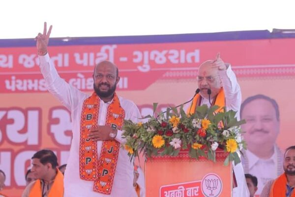 ગોધરામાં અમિત શાહની વિજય સંકલ્પ યાત્રા યોજાઇ